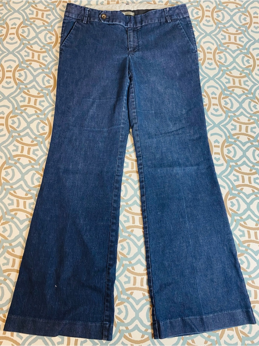 GAP Women's Dark Blue Wide-Leg Jeans